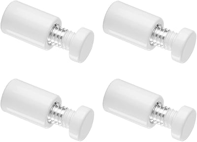 Tornillos aluminio 1/2x3/4 pulg blanco pack 4