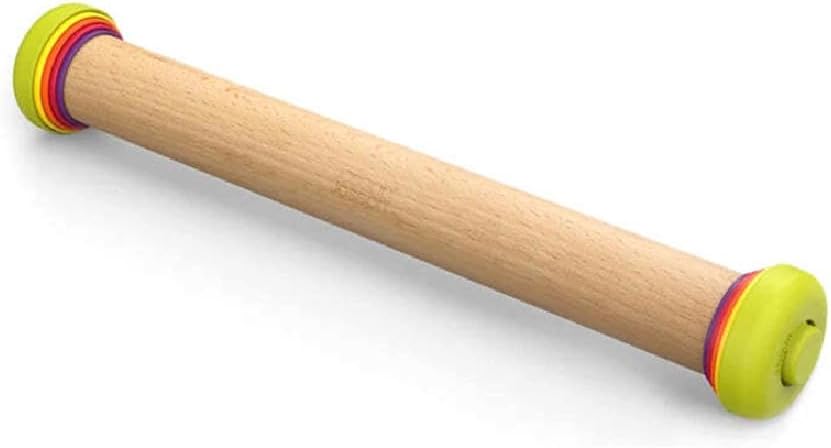 Rodillo pastelería ajustable madera haya multicolor