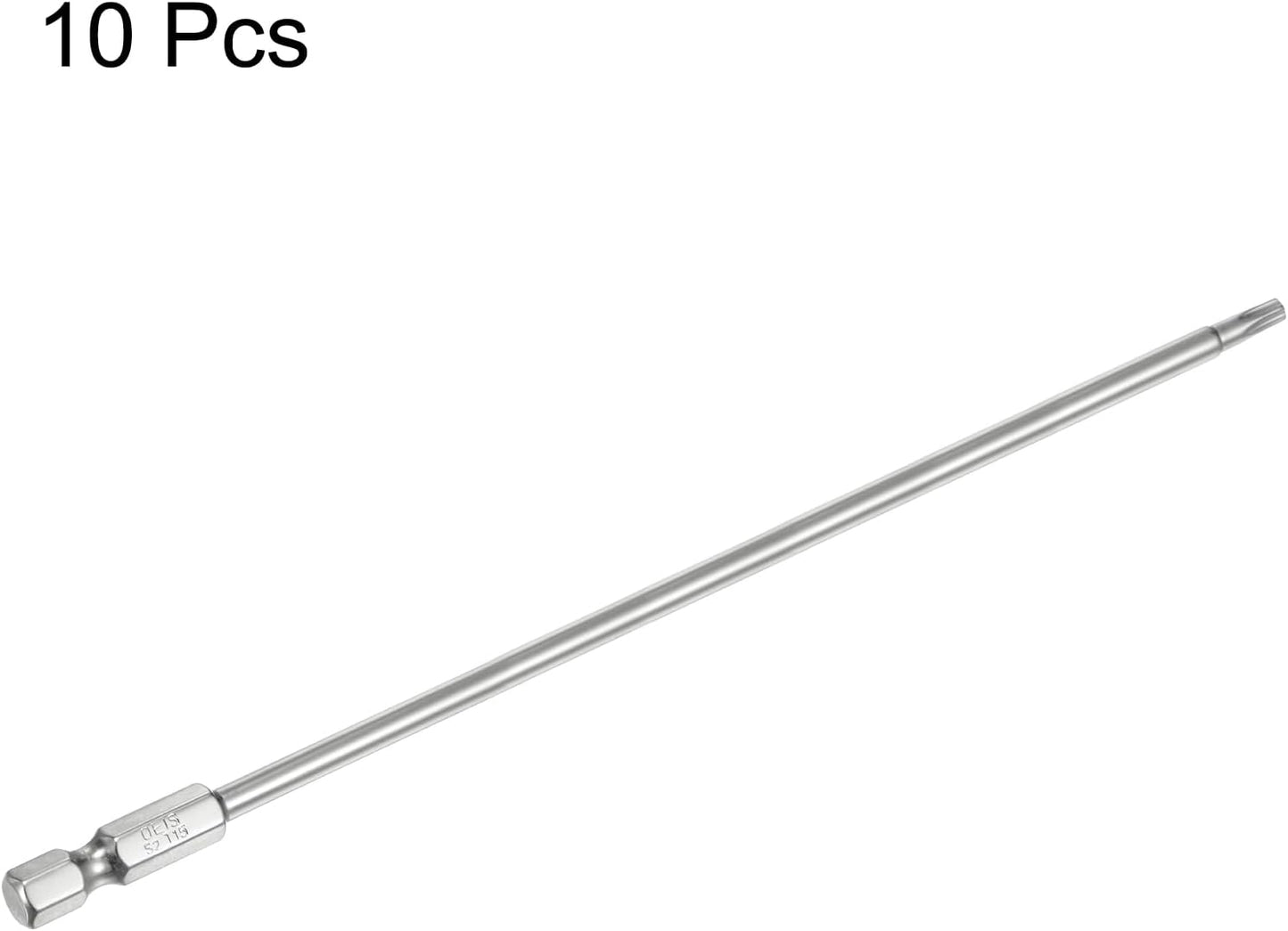 Broca Torx T15 1/4pulg vástago hex 6pulg acero S2 magnético