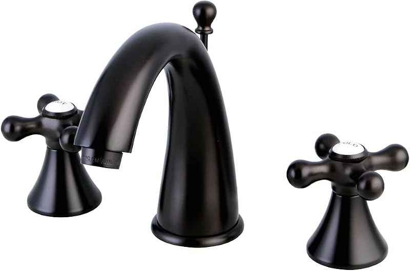 Grifo lavabo bronce aceitado mango cruzado metal