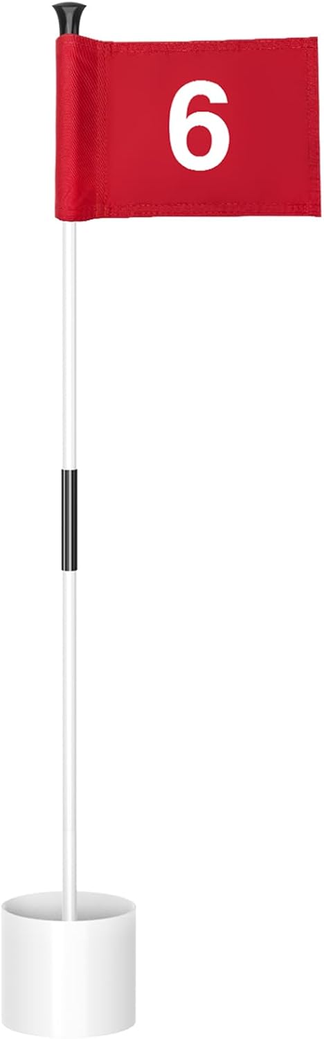 Mástil golf mini bandera verde 3pie 2secciones set hoyo