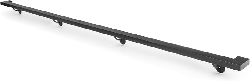 Barandilla aluminio 11ft para escalera color negro mate