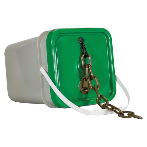 Cubo cadena plástico resistente color oro caqui 120"