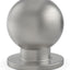 10 Pomos Níquel Cepillado 18mm para Gabinete Joyas Moderno