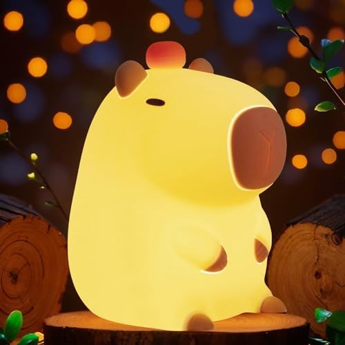 Luz de noche capybara LED recargable ajustable para niños