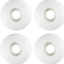 Monopatín completo blanco moose 7.75 con trucks plateados