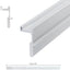 Set 2 herrajes puertas plegables aluminio riel 36"