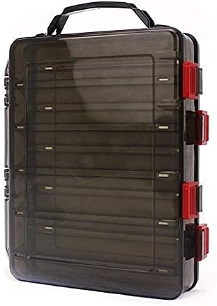 Caja doble cara 10 compartimentos impermeables para pesca