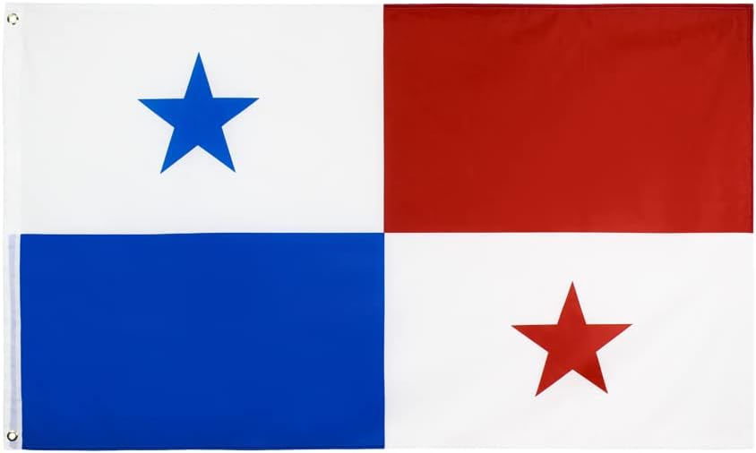 Bandera Panamá 3x5ft con ojales latón