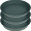 3 Pzas Platos Plástico para Plantas 25-26" Verde