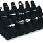 Soporte anillos terciopelo negro 18 dedos escaparate