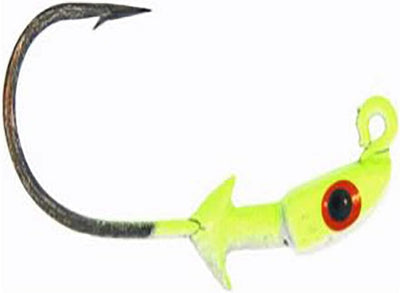 Jigheads Chartreuse Flash 0 para Pesca con Destello