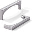 Pack 10 Tiradores Cromados 3pulg Sólidos para Cocina y Baño