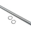 Kit eje transmisión galvanizado 5/8x16 Cadena #35