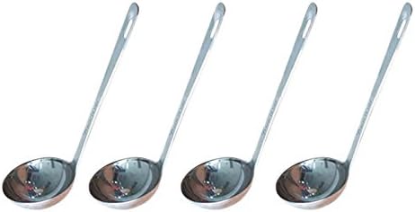 Set 4 cucharones acero inox 7.5pulg servir sopa