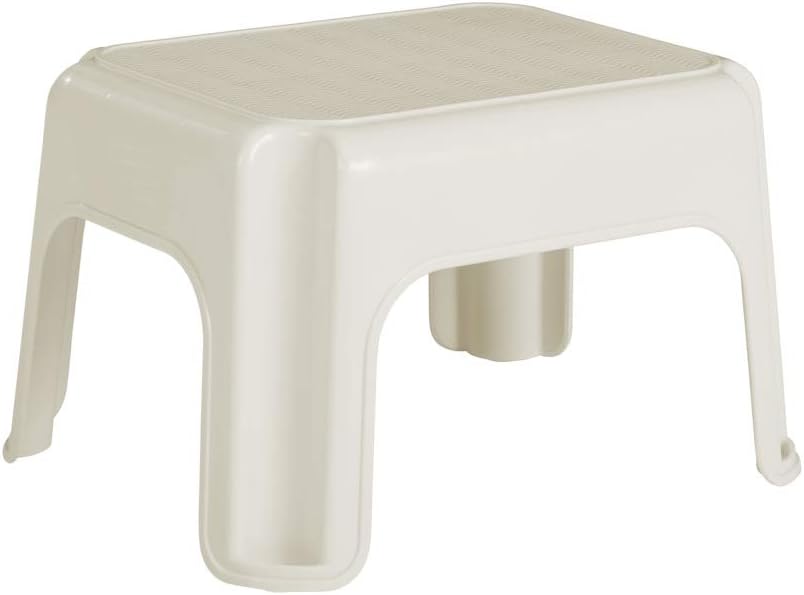 Taburete Bisque Resistente al Deslizamiento para Cocina y Baño