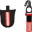 Cuchillo gancho kitesurf con bolsillo negro/rojo