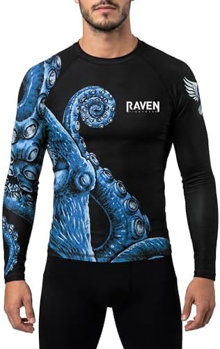 Protector erupción Kraken Octopus IBJJF para hombre blanco