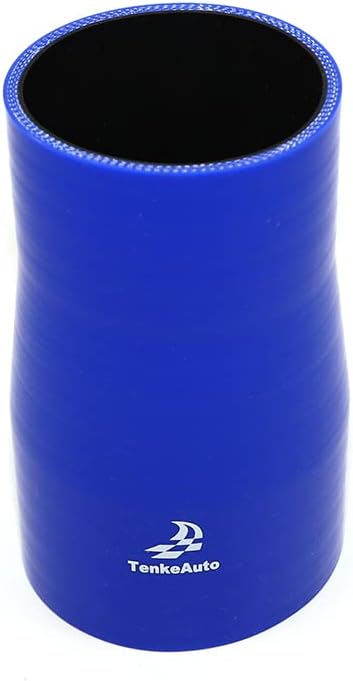 Manguera silicona reductora 6" 4 capas alta temp azul