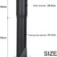 Extensor vástago horquilla 1in aluminio 1 1/8pulg negro
