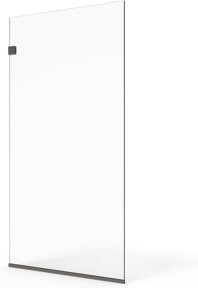 Panel ducha sin marco 30x76pulg vidrio templado bronce