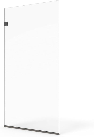 Panel ducha sin marco 30x76pulg vidrio templado bronce