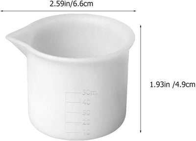 6 Tazas Medidoras Silicón 1.7oz para Resina Bricolaje