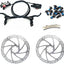 Frenos hidráulicos MTB kit delantero y trasero 6.299pulg