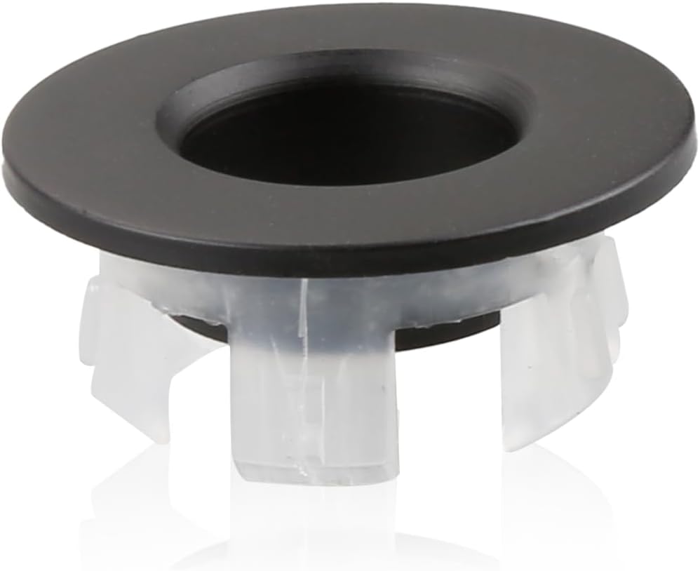 Cubierta desbordamiento fregadero anillo repuesto baño cocina negro