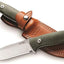 Cuchillo M5 hoja fija acero Sleipner mango madera G10 funda
