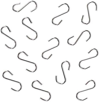 50 Pzas Miniganchos Metal Forma S Joyería Llavero