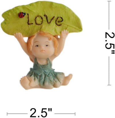 Figura hada del amor jardín miniatura