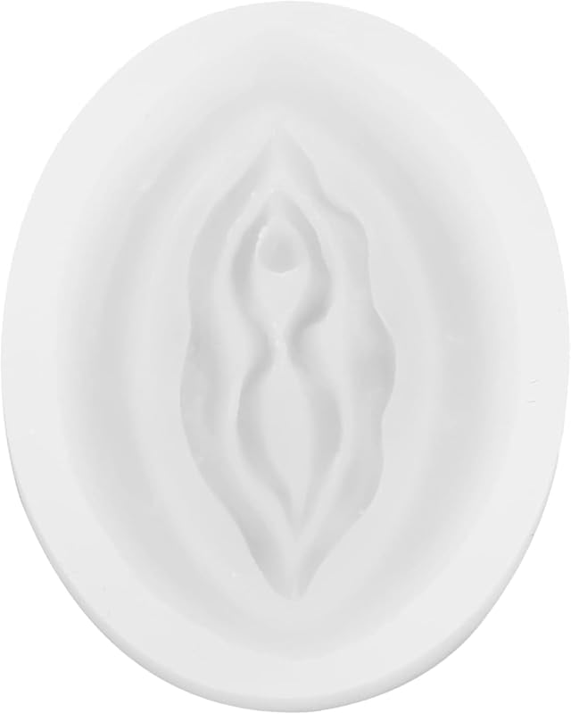 Molde silicona forma genital blanca para dulces y pasteles