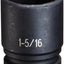 Unidad 3/4pulg x enchufe 1-5/16pulg