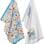Set 2 paños cocina algodón reutilizables 28x18pulg