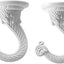2 Set Ganchos Techo Metal 2.17" para Plantas y Adornos