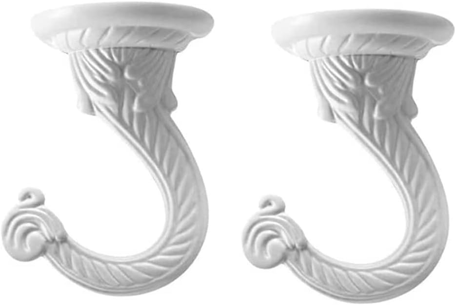 2 Set Ganchos Techo Metal 2.17" para Plantas y Adornos