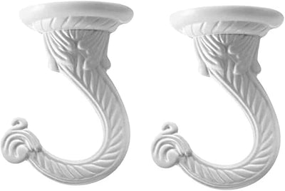 2 Set Ganchos Techo Metal 2.17" para Plantas y Adornos