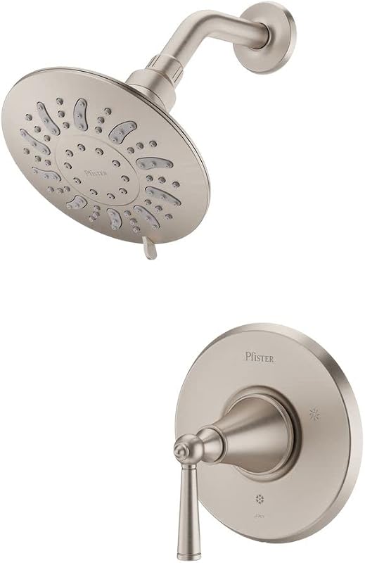 Set cabezal ducha moldura válvula níquel cepillado