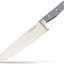 Cuchillo chef 8pulg acero inox alto carbono afilado gris