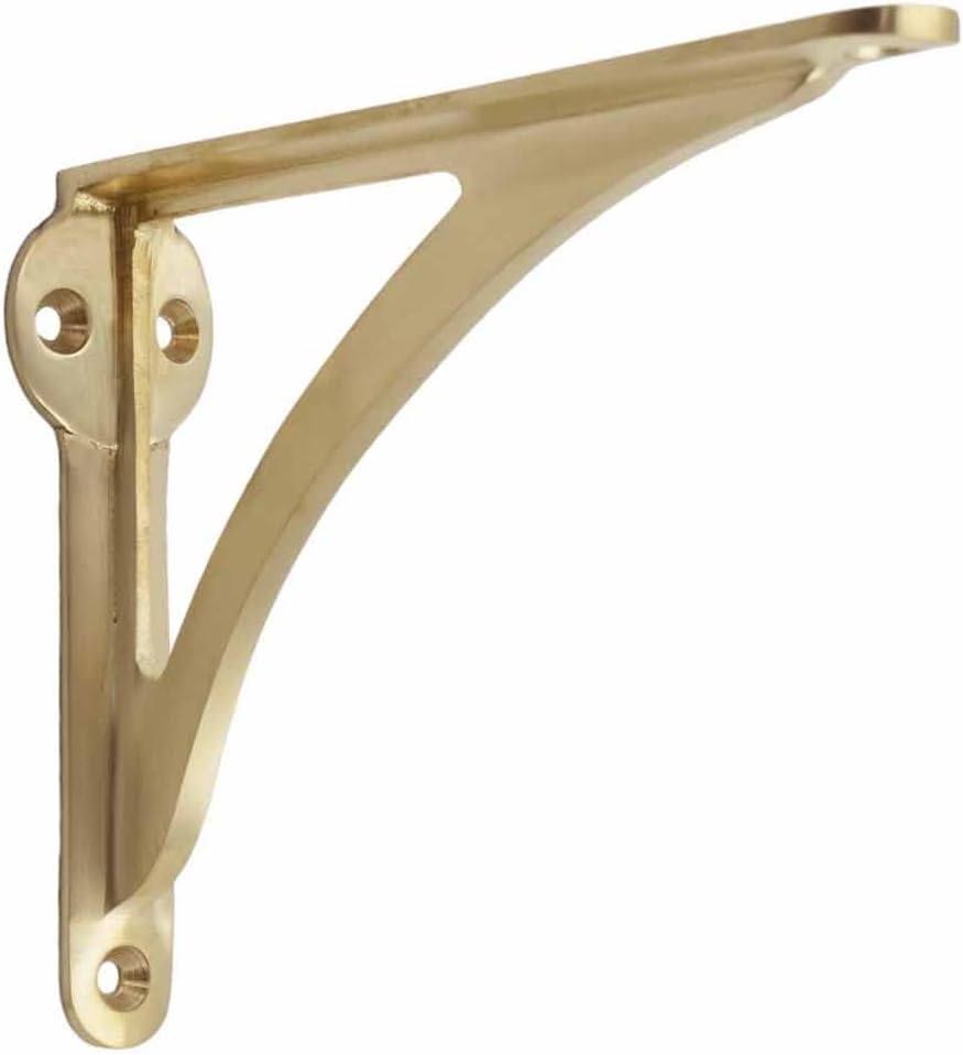 Soporte decorativo latón cepillado 8pulg diseño moderno