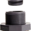 Adaptador PVC 1pulg con tapones para barriles lluvia acuarios