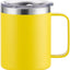 Taza café 12oz acero inox doble pared aislada amarillo