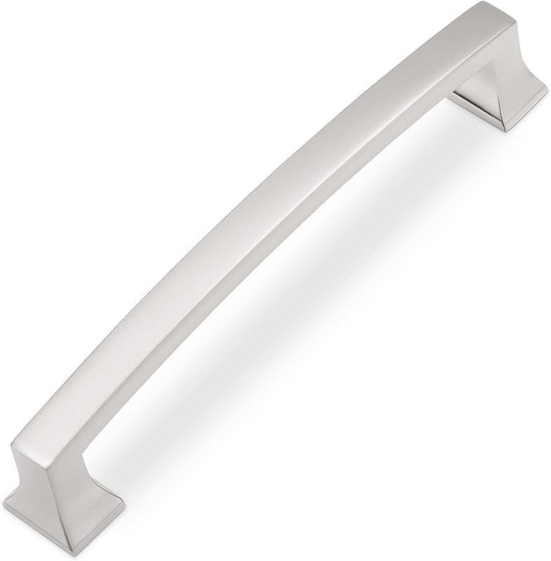 10 Manijas Gabinete 5" Níquel Satinado Cepillado