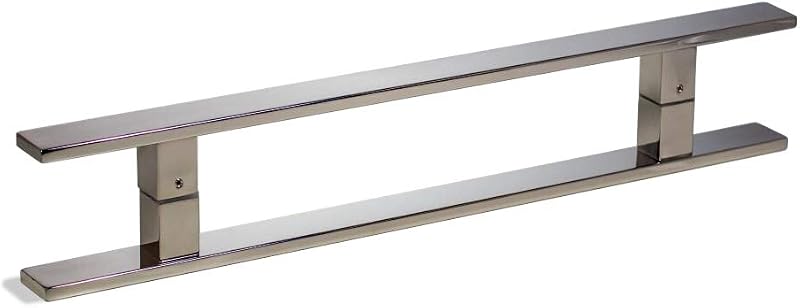 Manijas puerta ducha acero inox 18" espalda pulida