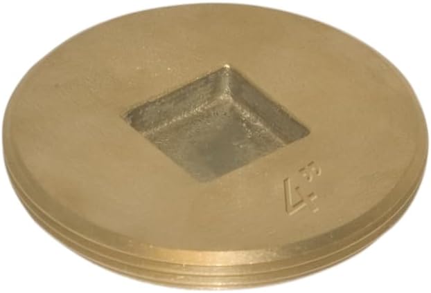 Tapón limpieza latón 4pulg diseño avellanado