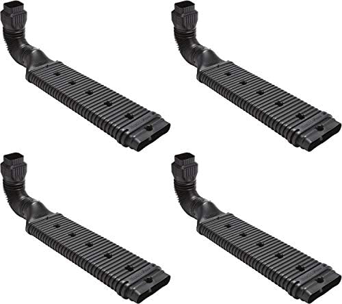 Extensión cañería lluvia negro pack 4