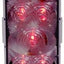 Luz ovalada roja 6" parada/trasera/giro transparente
