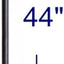 Balaustres redondos hierro 5/8" 44" 30uds negro mate