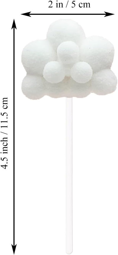 10 Adornos Felpa Nube para Decoración Tarta Baby Shower Boda